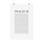 Psalm 91 Christian Art Print - White (Physical Poster)