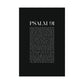 Psalm 91 Christian Art Print - Black (Physical Poster)