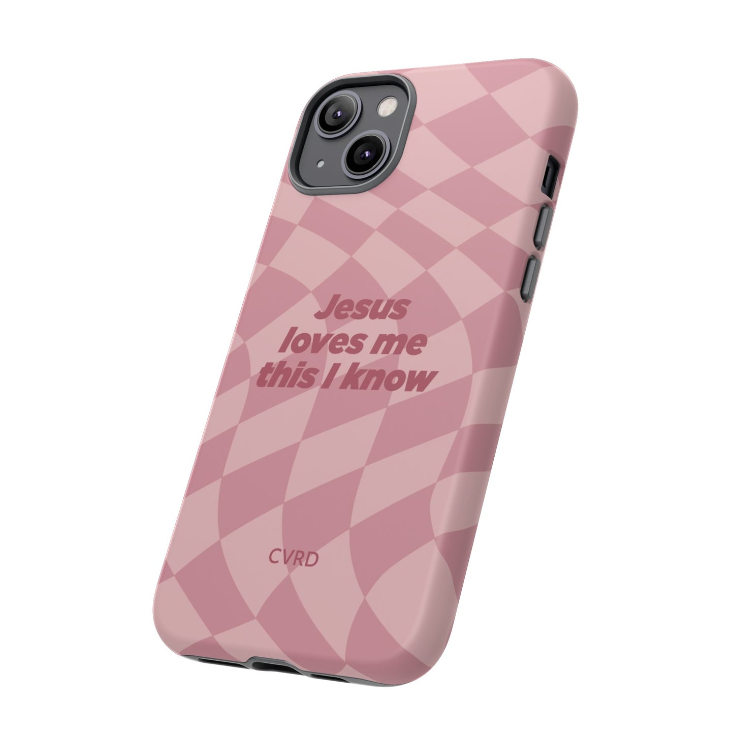 Jesus loves me this I know, Pink iPhone Case