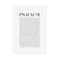 Psalm 91 Christian Art Print - White (Physical Poster)