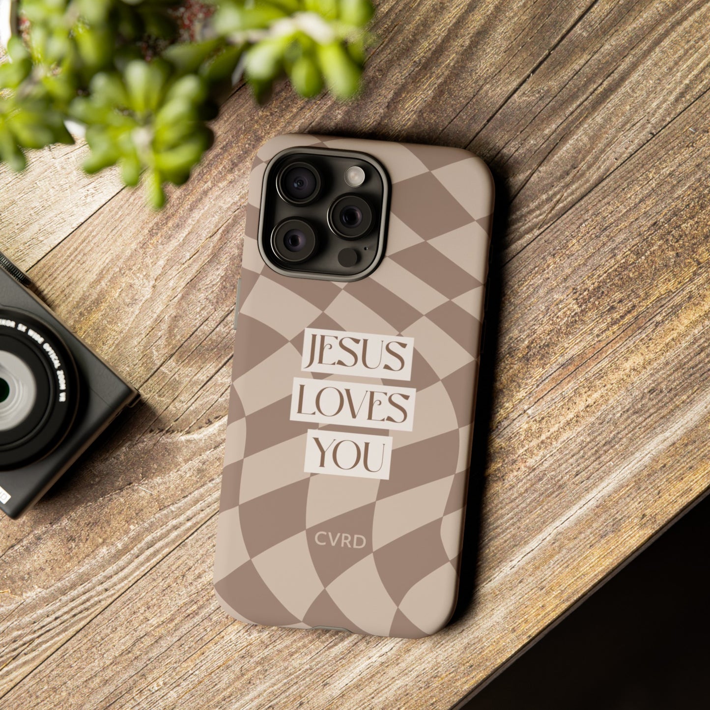 Jesus Loves You, Latte Christian iPhone Case