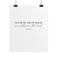 "As for me and my house" Joshua 24:15 Christian Art Print - White (Physical Poster)