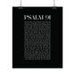 Psalm 91 Christian Art Print - Black (Physical Poster)