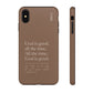 God is Good All The Time, Brown iPhone Case