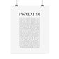 Psalm 91 Christian Art Print - White (Physical Poster)