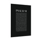 Psalm 91 Christian Art Print - Black (Physical Poster)