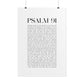 Psalm 91 Christian Art Print - White (Physical Poster)