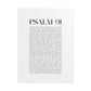 Psalm 91 Christian Art Print - White (Physical Poster)