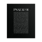 Psalm 91 Christian Art Print - Black (Physical Poster)