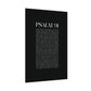 Psalm 91 Christian Art Print - Black (Physical Poster)