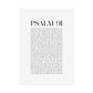 Psalm 91 Christian Art Print - White (Physical Poster)