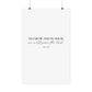 "As for me and my house" Joshua 24:15 Christian Art Print - White (Physical Poster)