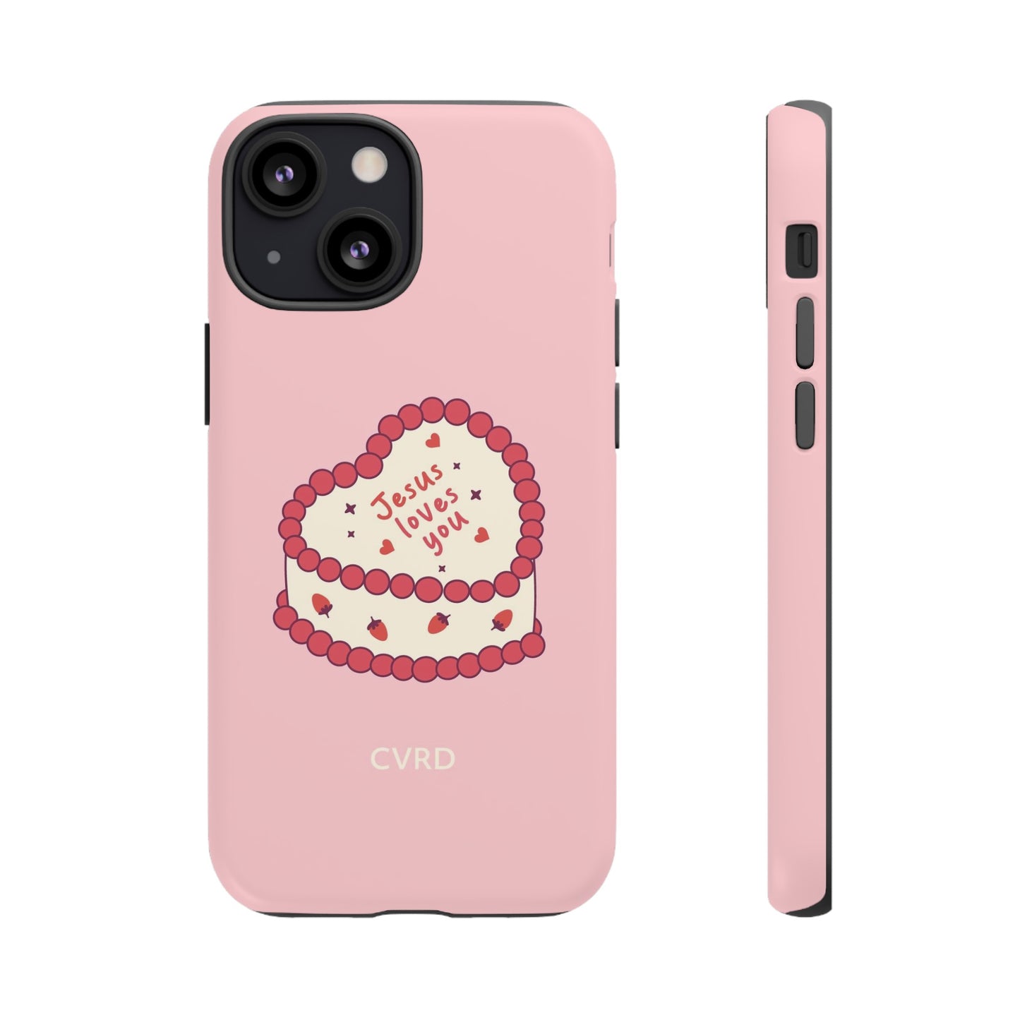 Pink Vintage Heart Cake Christian Phone Case