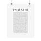 Psalm 91 Christian Art Print - White (Physical Poster)