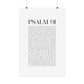 Psalm 91 Christian Art Print - White (Physical Poster)