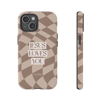 Jesus Loves You, Latte Christian iPhone Case