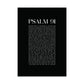 Psalm 91 Christian Art Print - Black (Physical Poster)