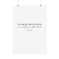 "As for me and my house" Joshua 24:15 Christian Art Print - White (Physical Poster)