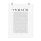 Psalm 91 Christian Art Print - White (Physical Poster)