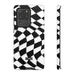 Checkered Waves Samsung Phone Case
