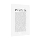 Psalm 91 Christian Art Print - White (Physical Poster)