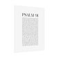 Psalm 91 Christian Art Print - White (Physical Poster)