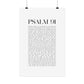 Psalm 91 Christian Art Print - White (Physical Poster)