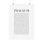 Psalm 91 Christian Art Print - White (Physical Poster)