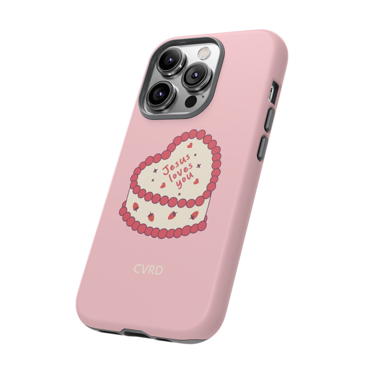 Pink Vintage Heart Cake Christian Phone Case