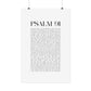 Psalm 91 Christian Art Print - White (Physical Poster)