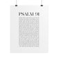 Psalm 91 Christian Art Print - White (Physical Poster)