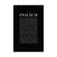 Psalm 91 Christian Art Print - Black (Physical Poster)