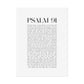 Psalm 91 Christian Art Print - White (Physical Poster)