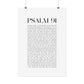 Psalm 91 Christian Art Print - White (Physical Poster)