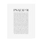 Psalm 91 Christian Art Print - White (Physical Poster)