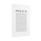 Psalm 91 Christian Art Print - White (Physical Poster)