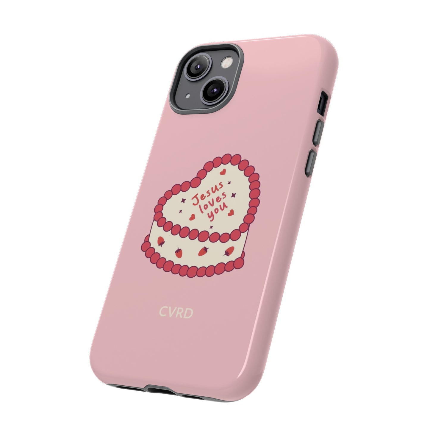 Pink Vintage Heart Cake Christian Phone Case