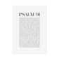 Psalm 91 Christian Art Print - White (Physical Poster)