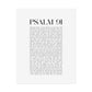 Psalm 91 Christian Art Print - White (Physical Poster)