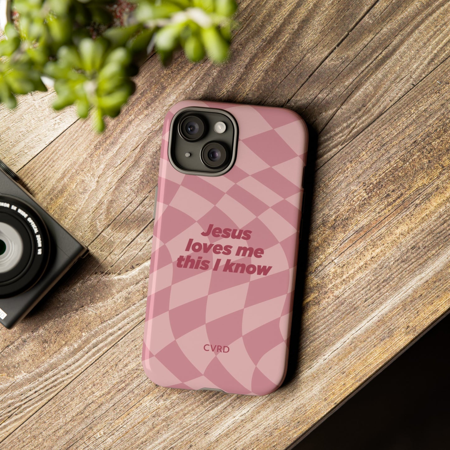 Jesus loves me this I know, Pink iPhone Case