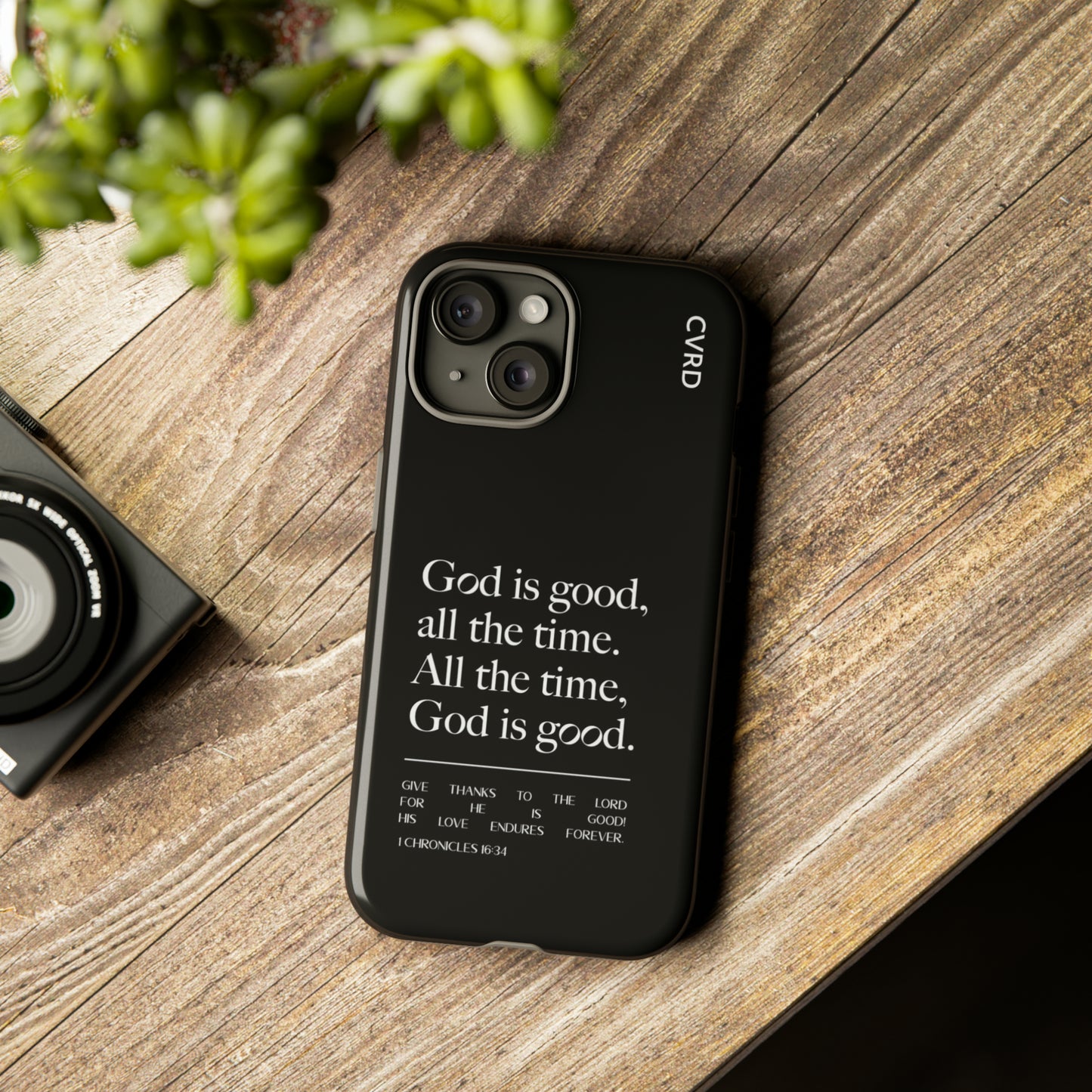 God is Good All The Time, Black iPhone Case