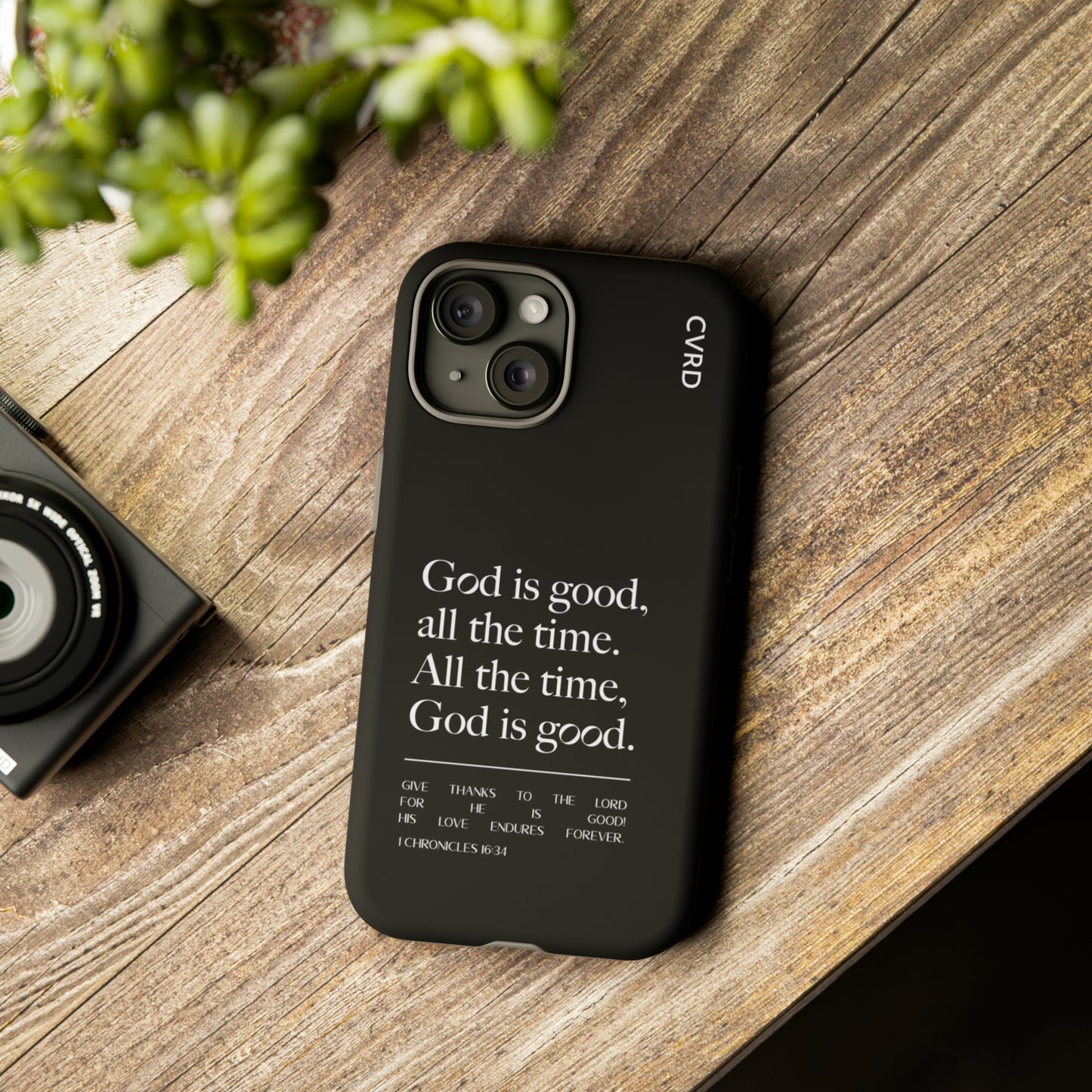 God is Good All The Time, Black iPhone Case