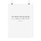 "As for me and my house" Joshua 24:15 Christian Art Print - White (Physical Poster)