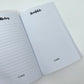 Black Wavy Grid Notebook