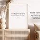 "As for me and my house" Joshua 24:15 Christian Art Print - White (Digital Download)