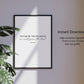 "As for me and my house" Joshua 24:15 Christian Art Print - White (Digital Download)