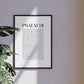 Psalm 91 Christian Art Print - White (Physical Poster)