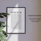 Psalm 91 Christian Art Print - White (Digital Download)