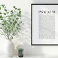 Psalm 91 Christian Art Print - White (Physical Poster)