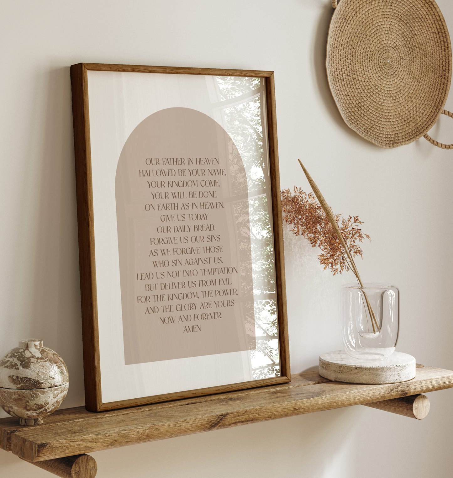 The Lord's Prayer Christian Art Print (Physical)